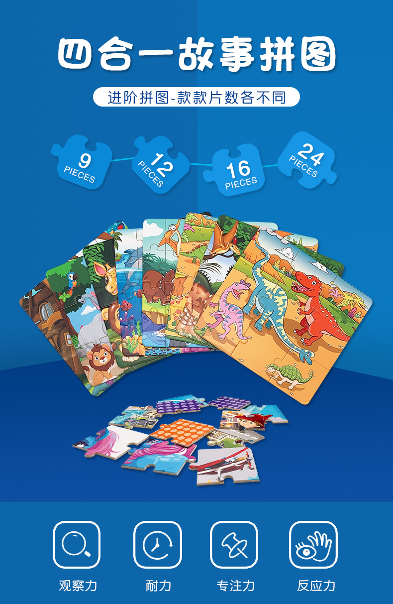 四合一太空人拼圖詳情